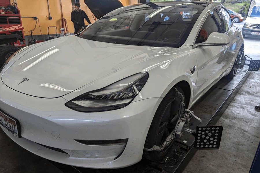 Tesla in service at Lux AutoHause Moscow Idaho
